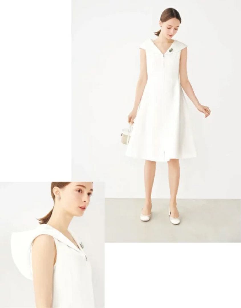 未使用級✨’22年 フォクシー13万 Pippaドレス ジレ ジップ フード