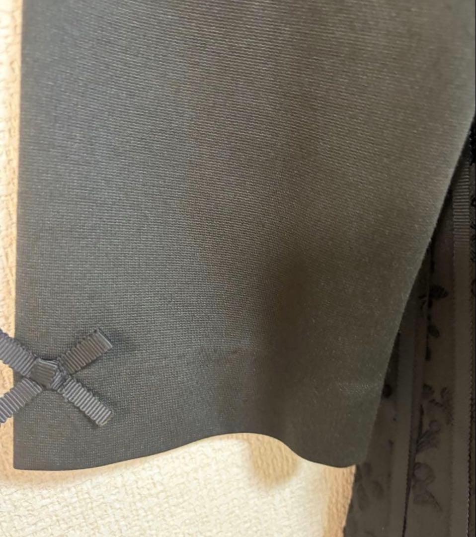 2025スーパービューティー　ジャガード織×ダンボールニット切替ワンピース 44