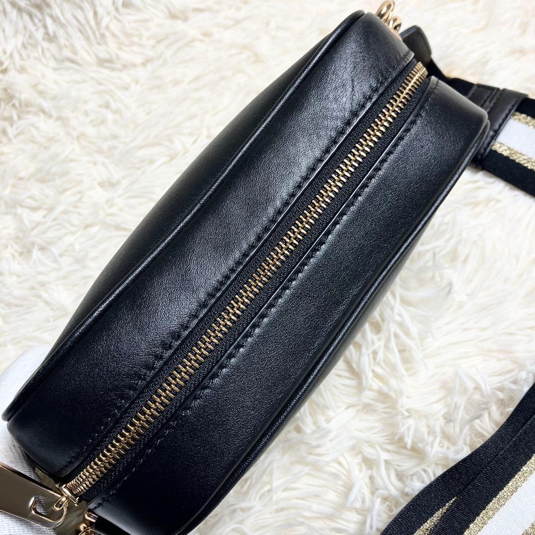 【極美品】マークジェイコブス ＊カメラバッグ レザー ブラック