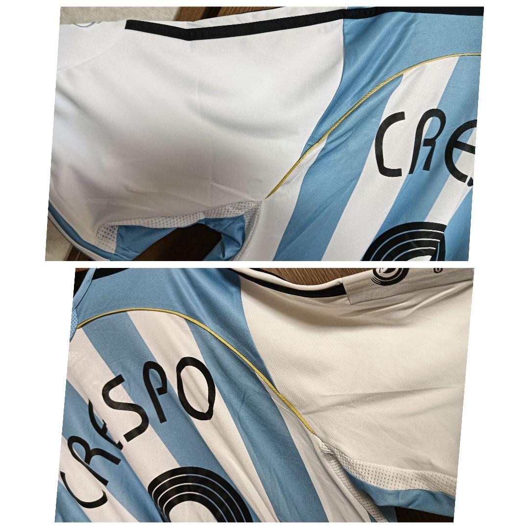 アディダス アルゼンチン代表 クレスポ ユニフォーム 06/07ホーム タグ付き