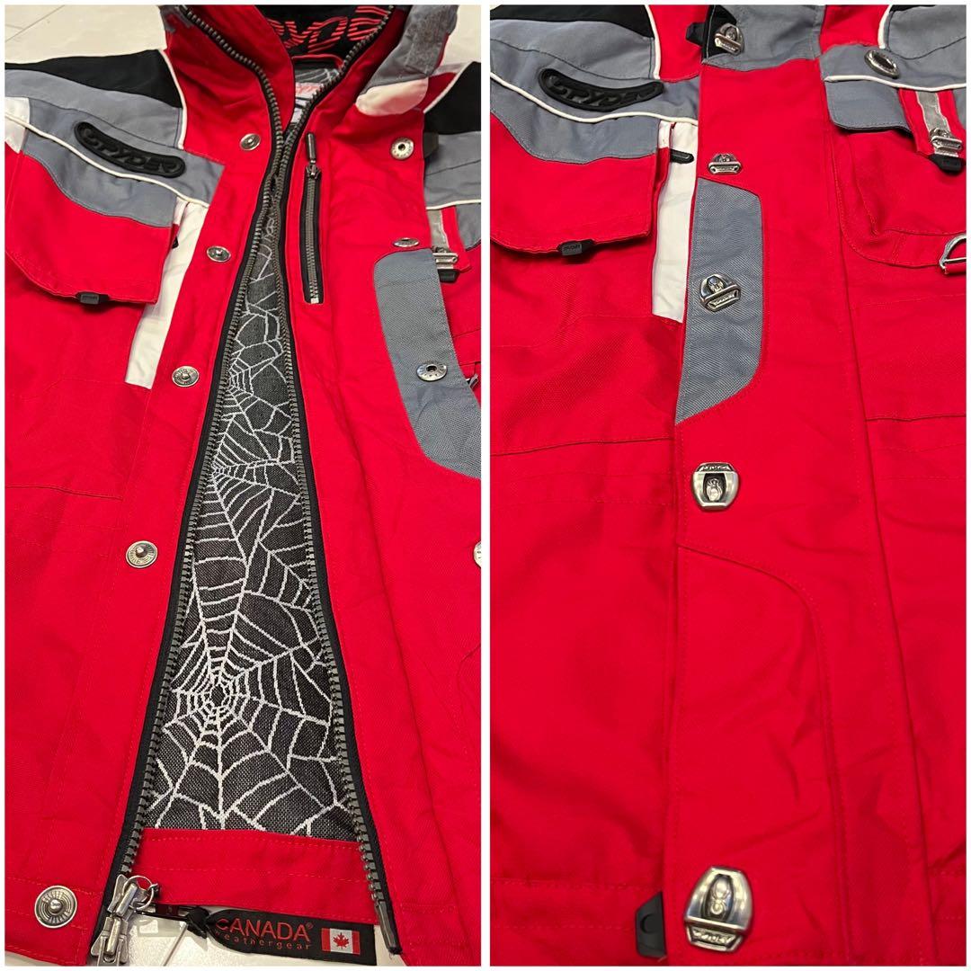 SPYDER スパイダー　メンズ　ウィンタージャケット　スノーウェア　黒×赤