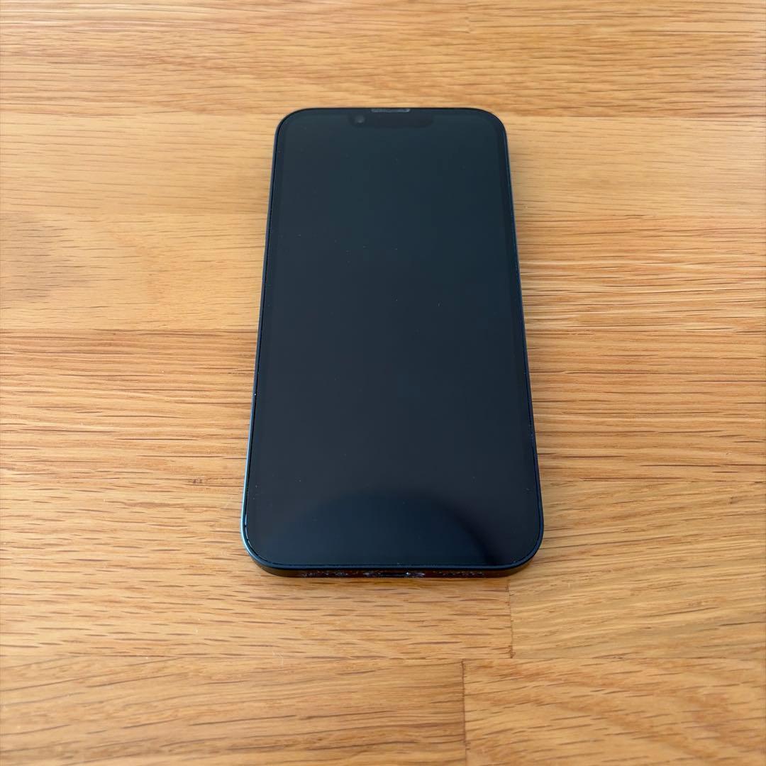 iPhone14本体 ミッドナイト 128GB au iFaceカバー2点付き