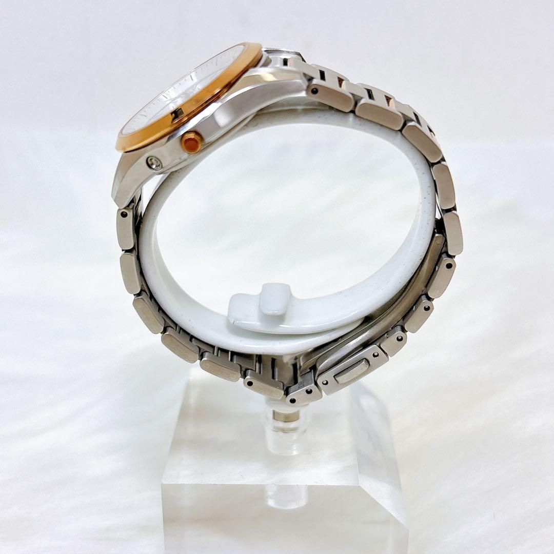 稼働美品✨シチズン　エクシード　電波ソーラー　ピンクゴールド　チタン