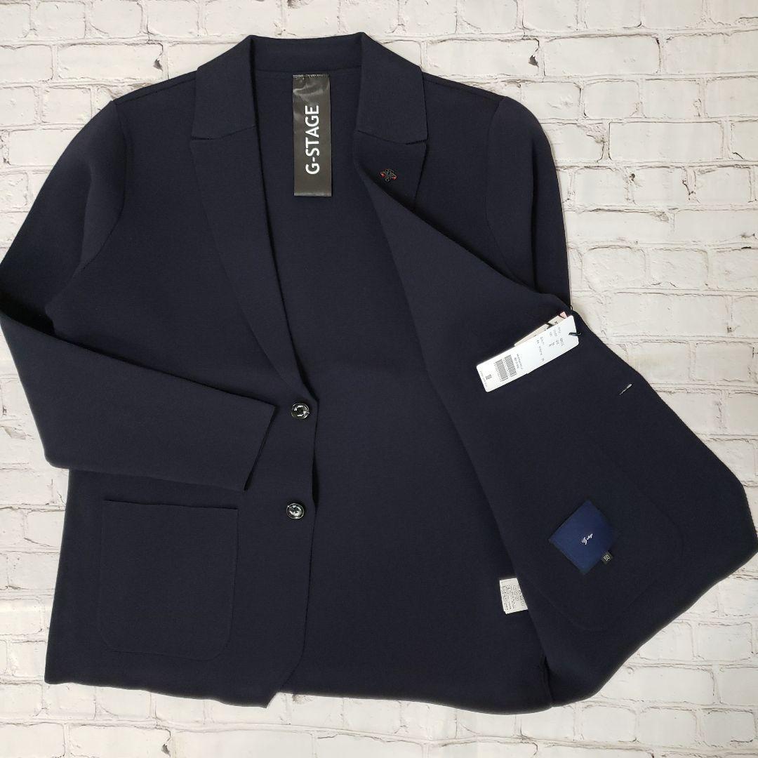 ヒロ G-Stage ミラノリブニット上下セットアップ新品ネイビーMサイズ