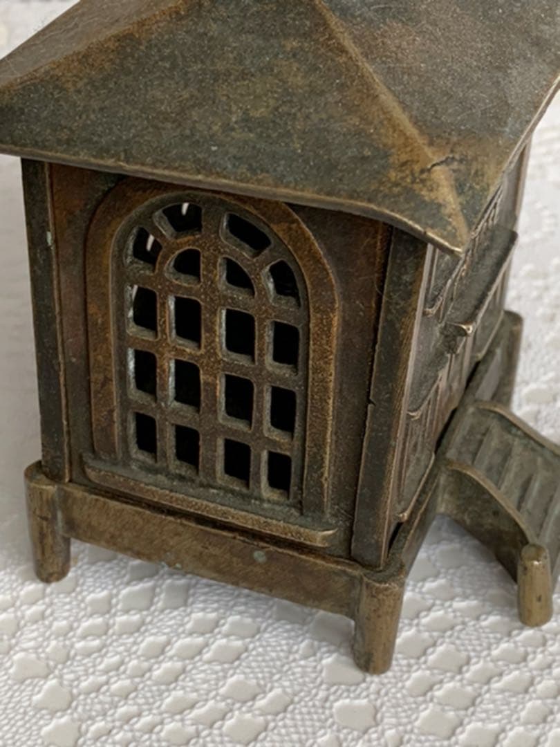 真鍮製貯金箱 1920年代 銀行ノベルティー フランス