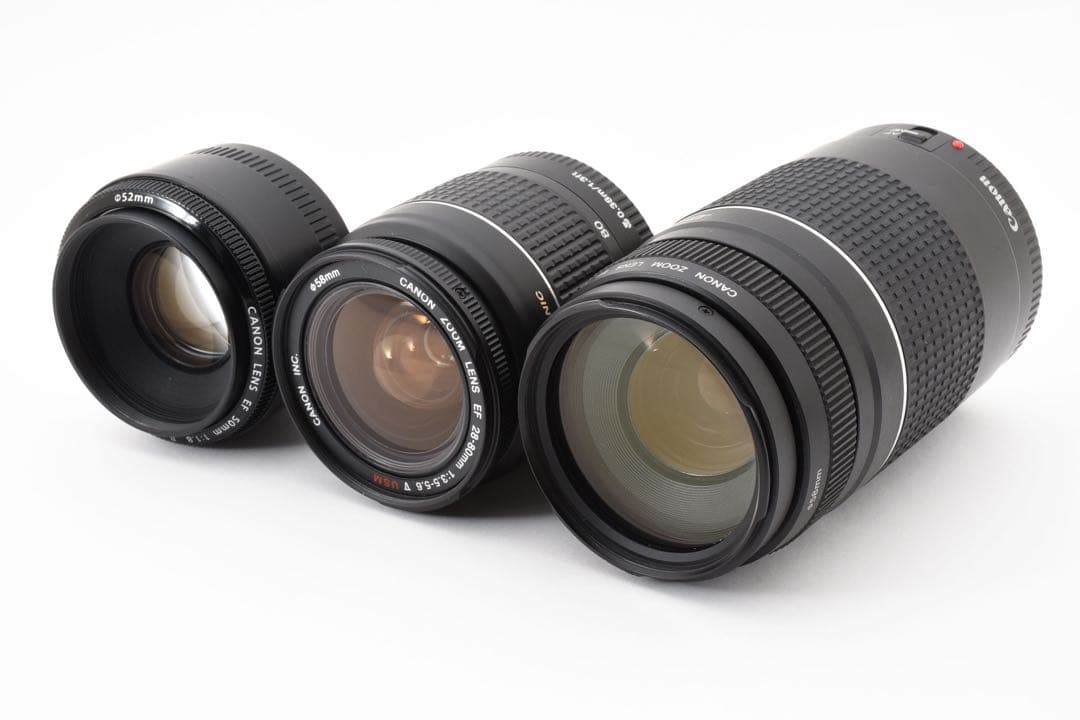 Wi-Fi/動画/保証/Canon EOS80D標準&望遠&単焦点レンズセット