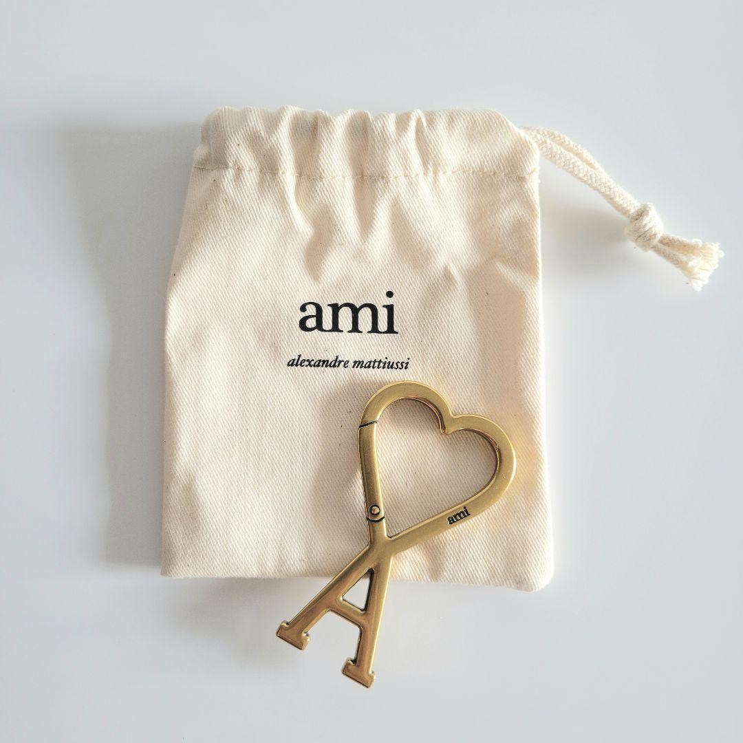 【新品未使用】AMI PARIS/AMI DE COEUR ロゴキーリング GL