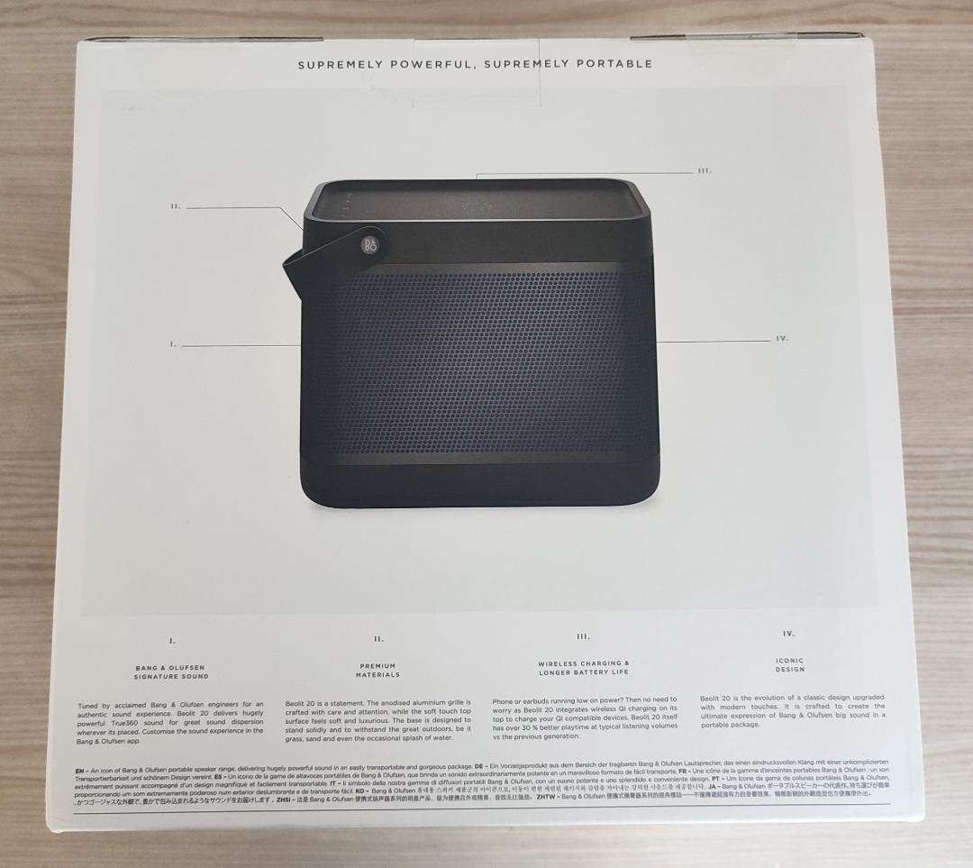 未使用・未開封 B&O Beolit 20 スピーカー 黒 Olufsen