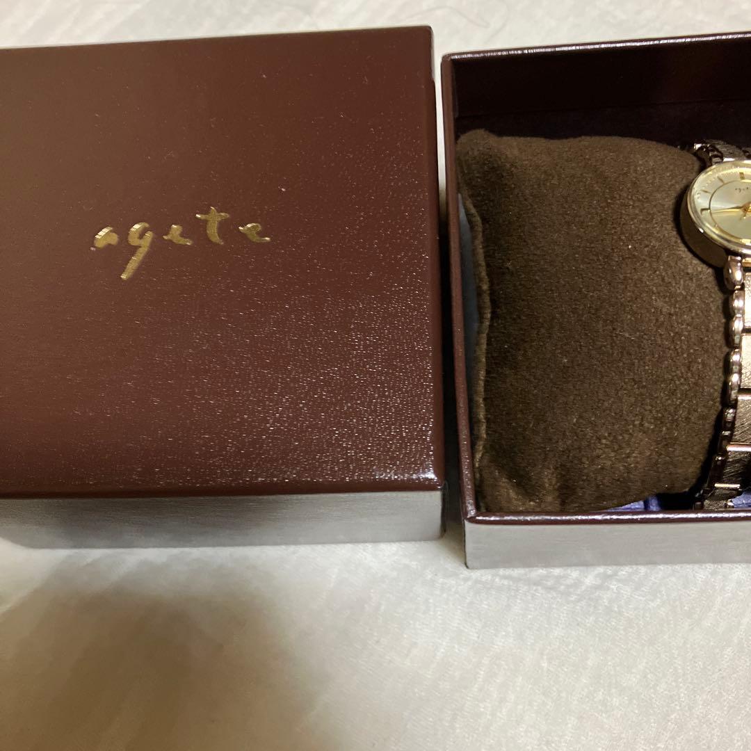 アガット時計ラウンドフェイスオッチ