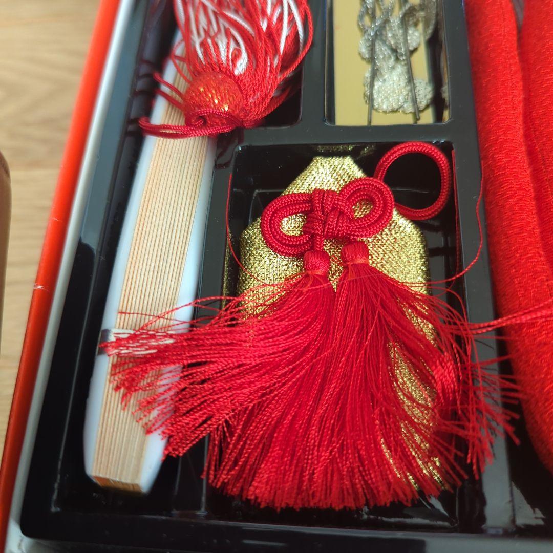 七五三 7才 女児着物フルセット　作り帯と筥迫つき