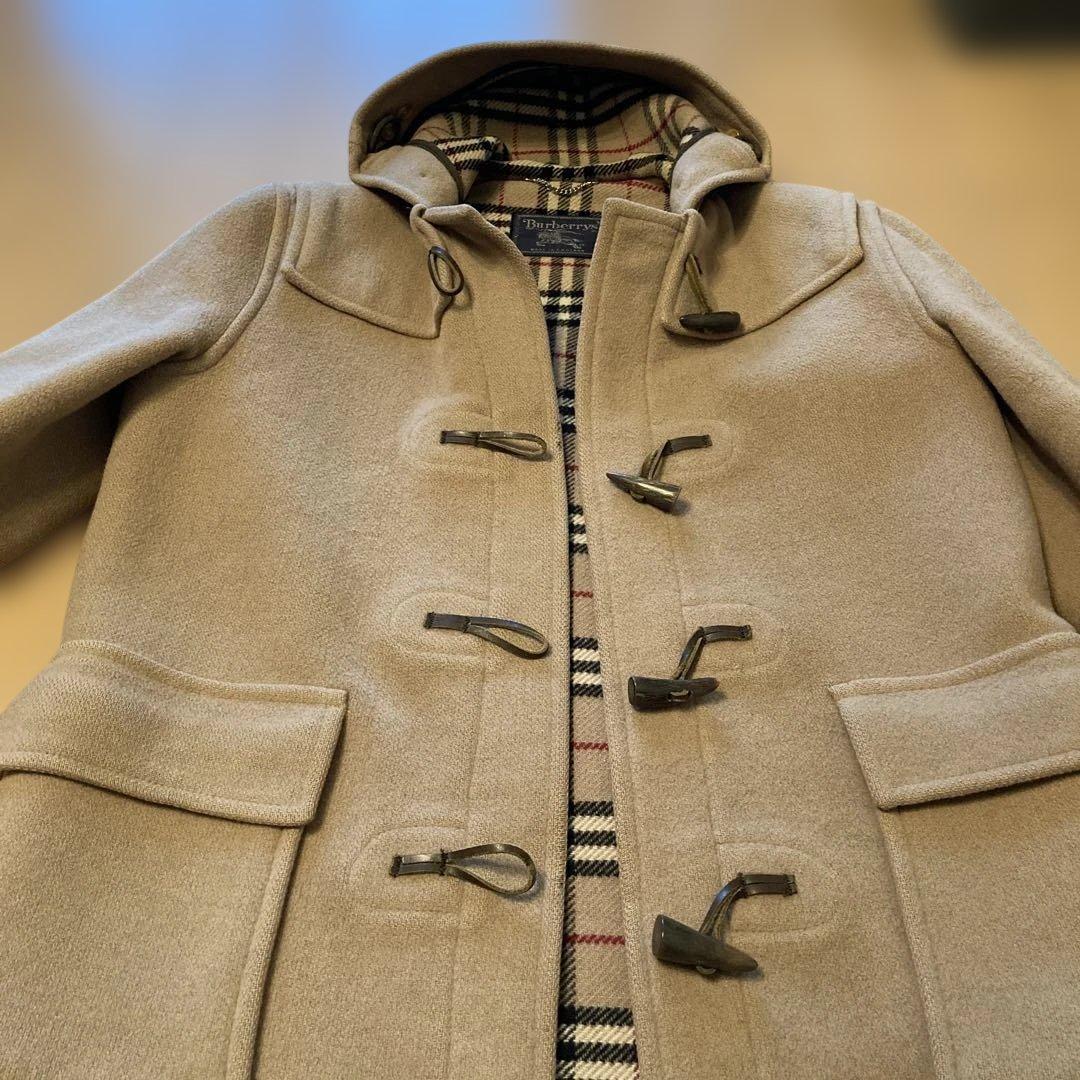 【コッペ&パティ】【美品】バーバリー　英国製　ダッフルコート　ノバチェック