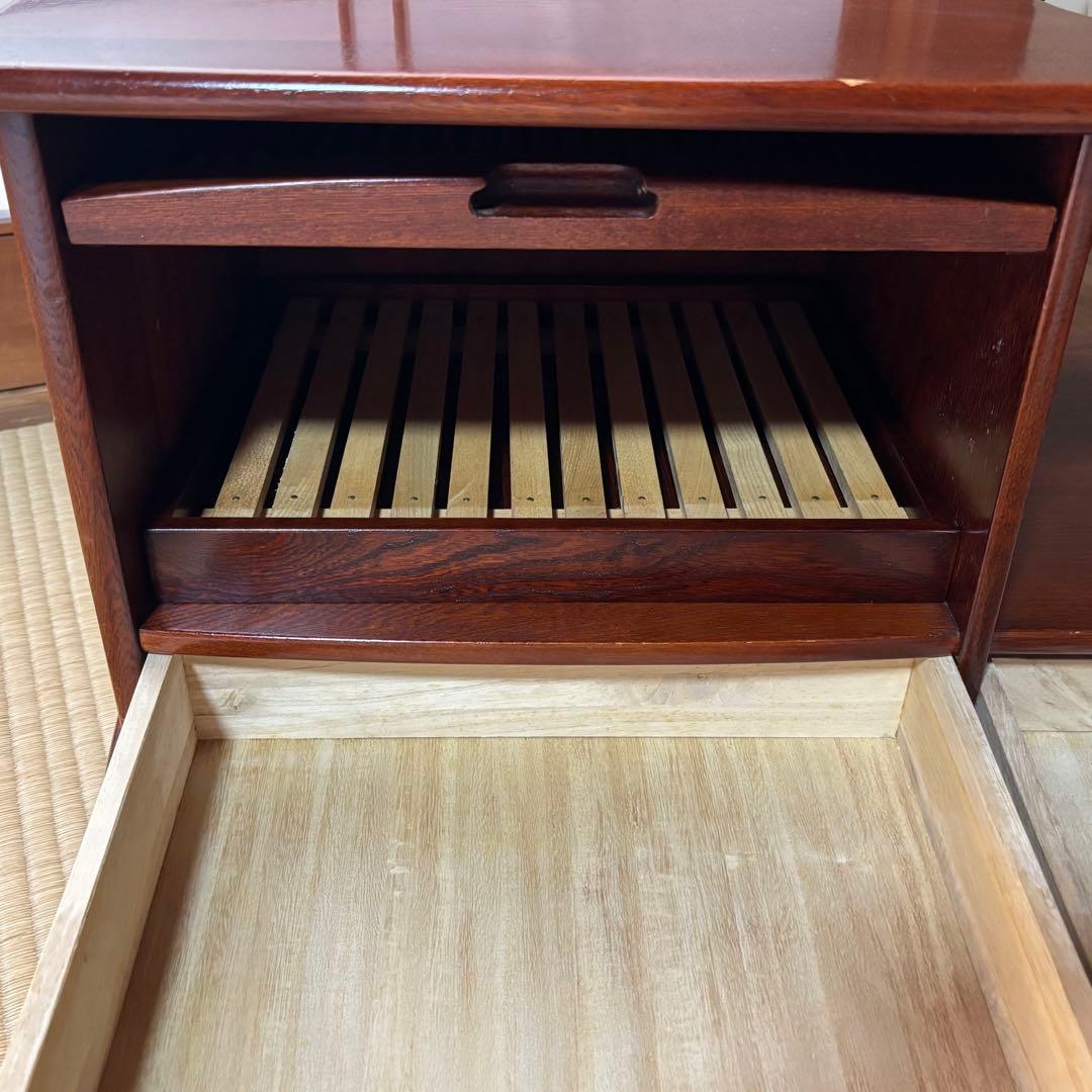 【希少】　karimoku カリモク ポットワゴン キャスター付 茶箪笥