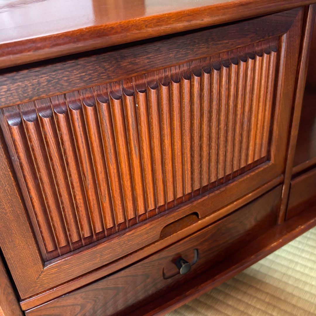 【希少】　karimoku カリモク ポットワゴン キャスター付 茶箪笥