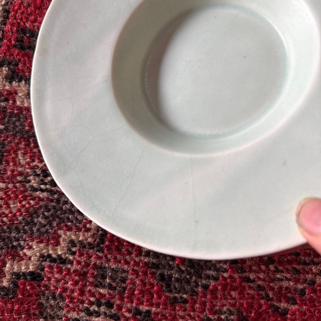 大人気の臼杵焼＊淡い緑色の陶磁器製皿5枚セット