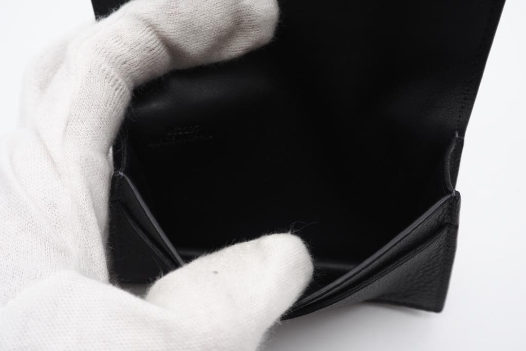 LOEWE 二つ折りカードケース アナグラム ビジネスカードホルダー グレー 美