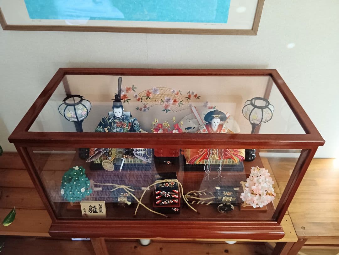 雛人形　ガラスケース入雛人形　お雛様　おひな様