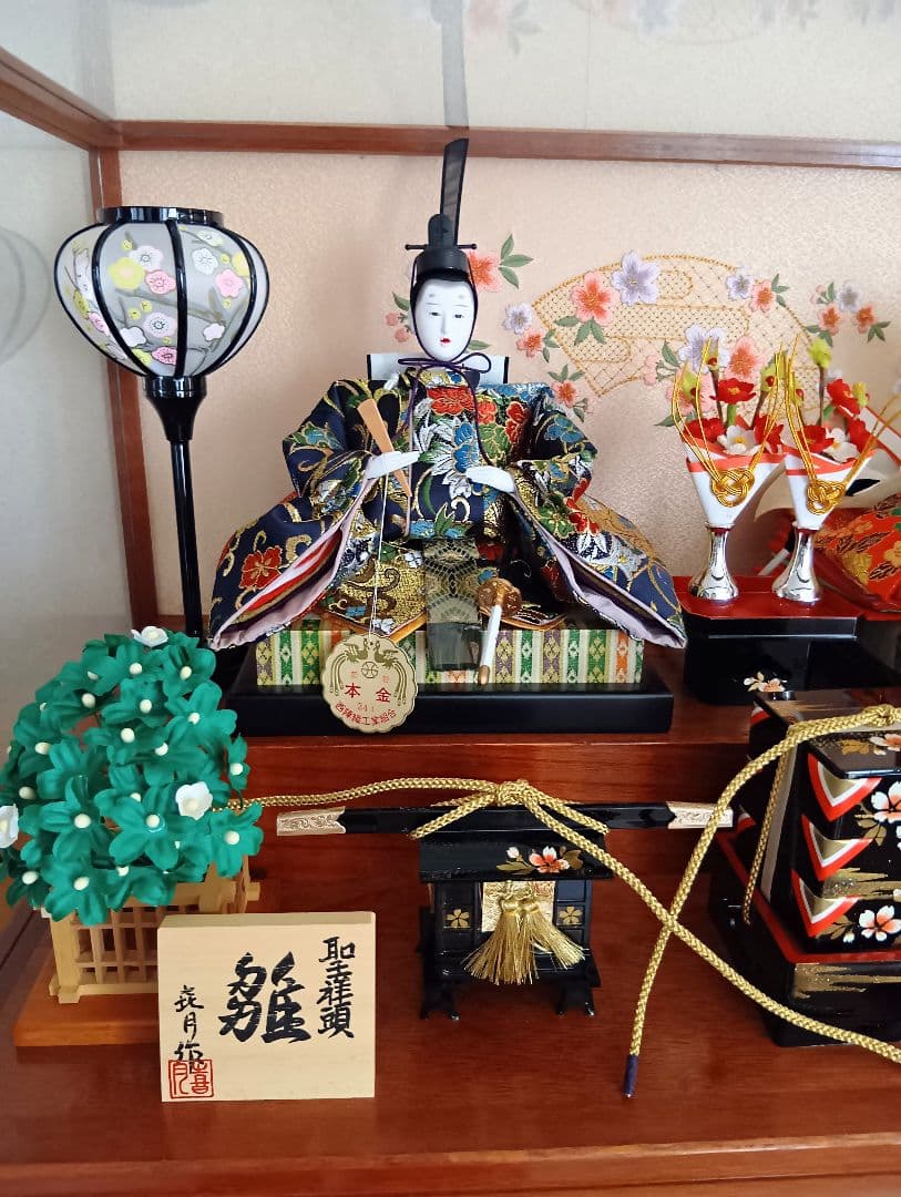 雛人形　ガラスケース入雛人形　お雛様　おひな様