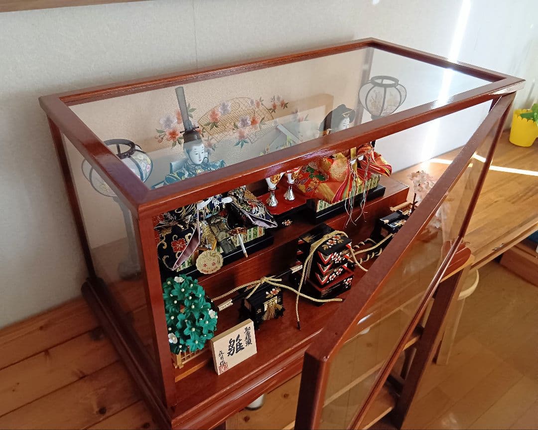 雛人形　ガラスケース入雛人形　お雛様　おひな様
