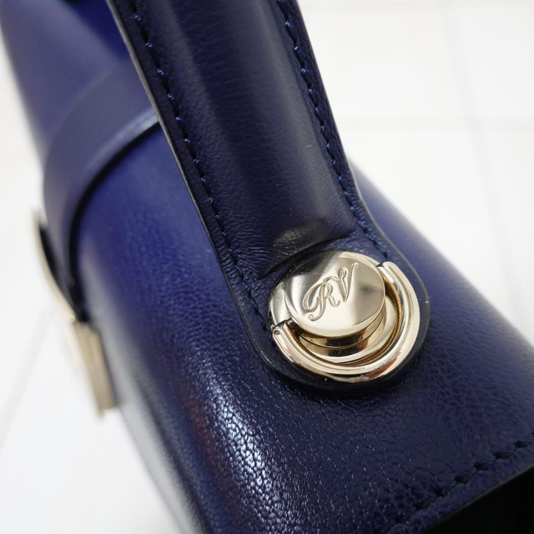 ロジェヴィヴィエ ボーヴィヴィエ　ハンドバッグ　ショルダーバッグ　紺　2way