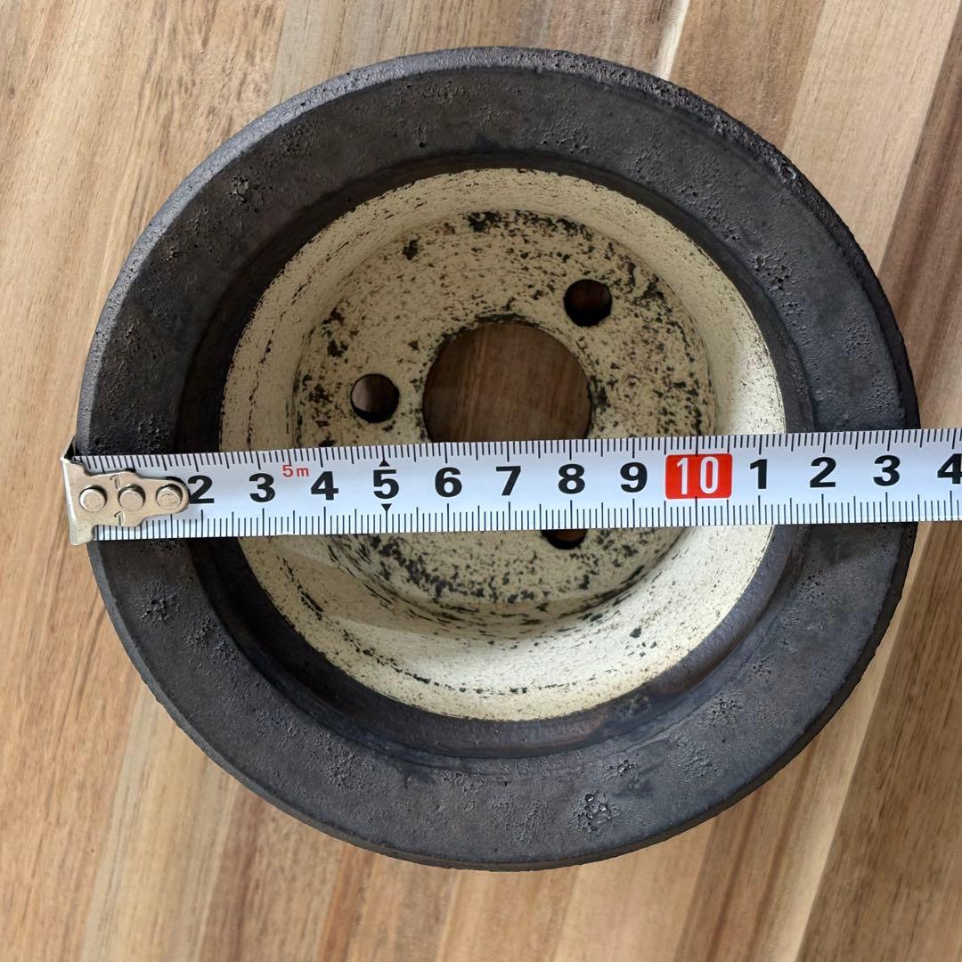 小野瀬一　陶器鉢　しのぎ　植木鉢