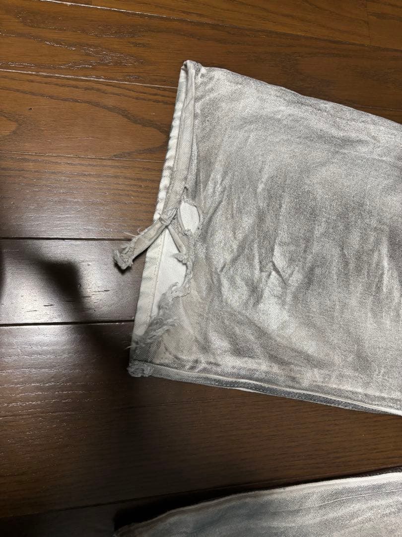 パンツ MASU MASU BOYS EMBLEM BAGGY JEANS(SILVER