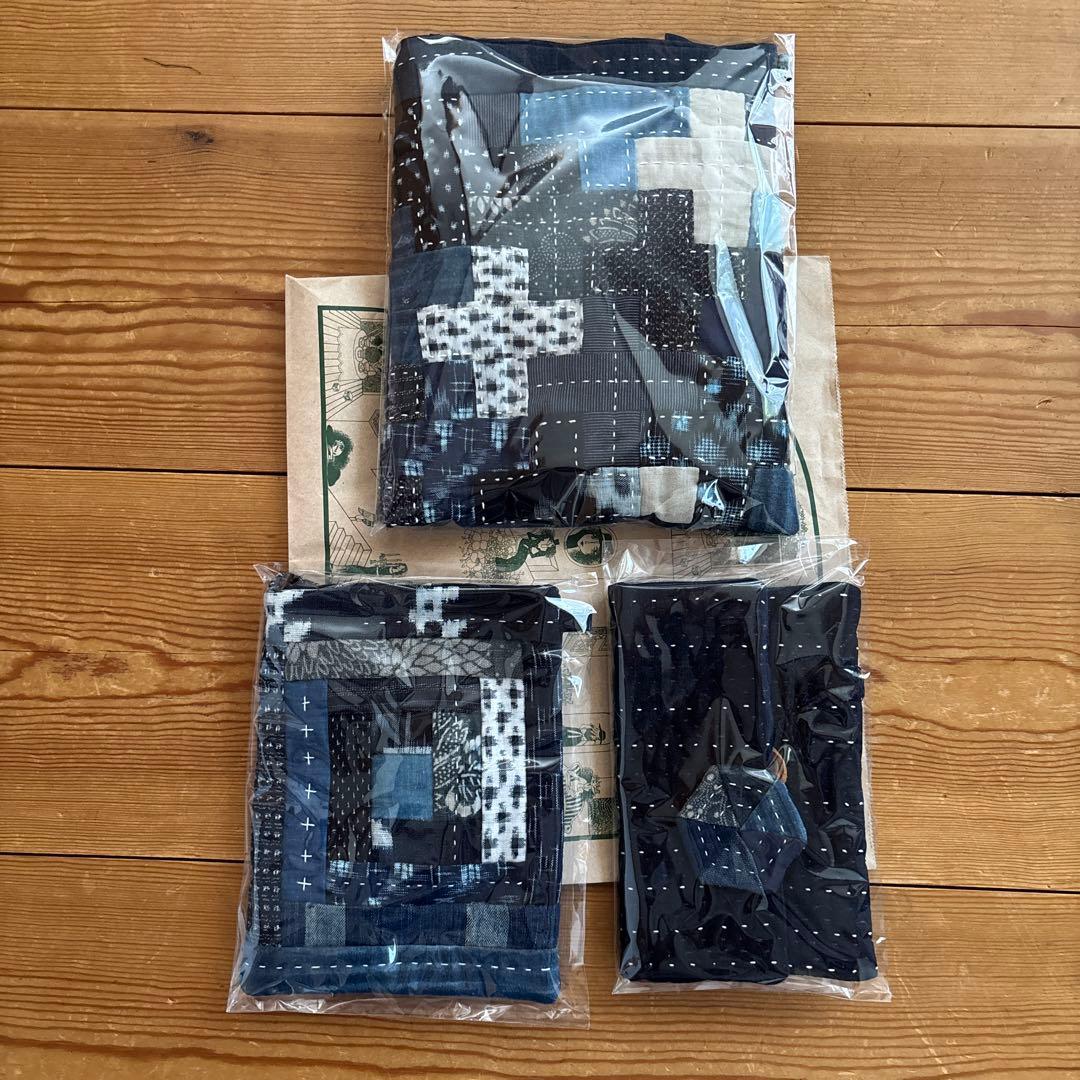 古布　書生絣　ショルダー紐　ハンドメイド