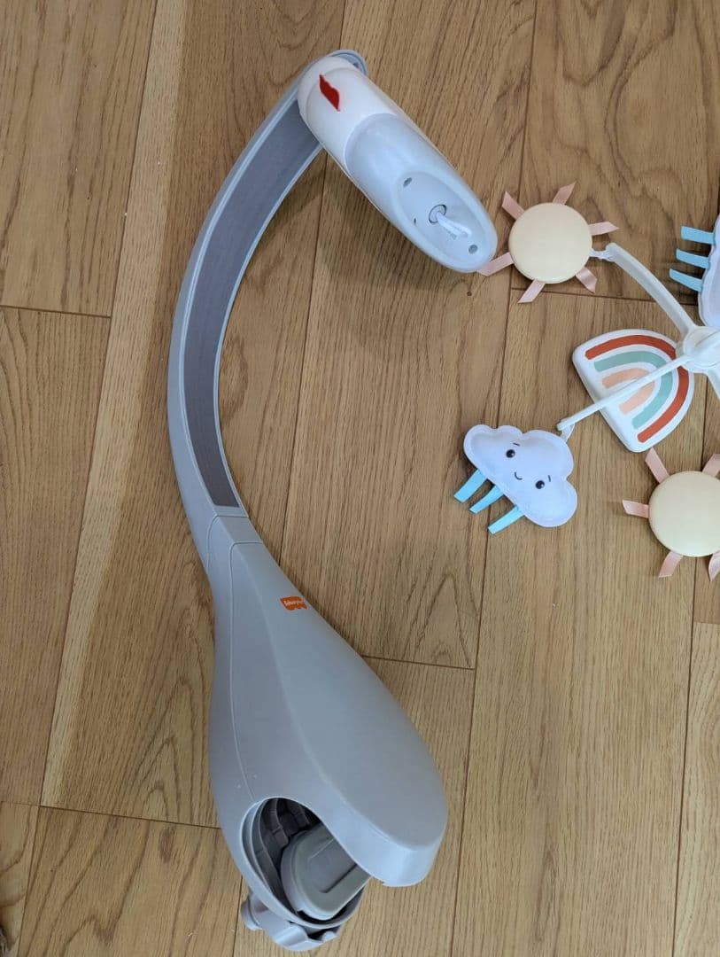 【美品】ApricaココネルベビーABグレーベア　電動メリー付き