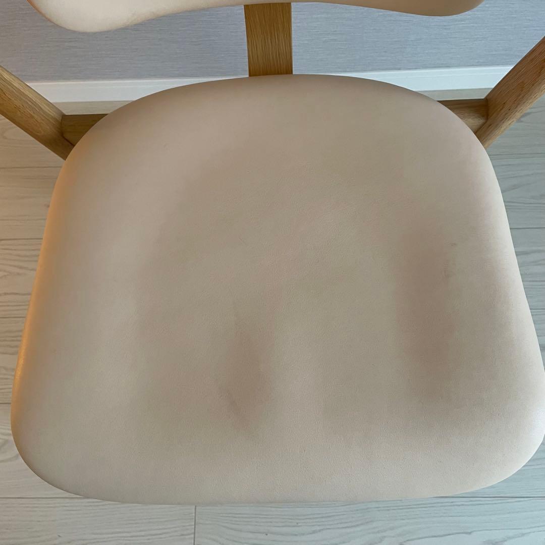 Domus Chair (ドムスチェア)オーク革張りナチュラルレザー