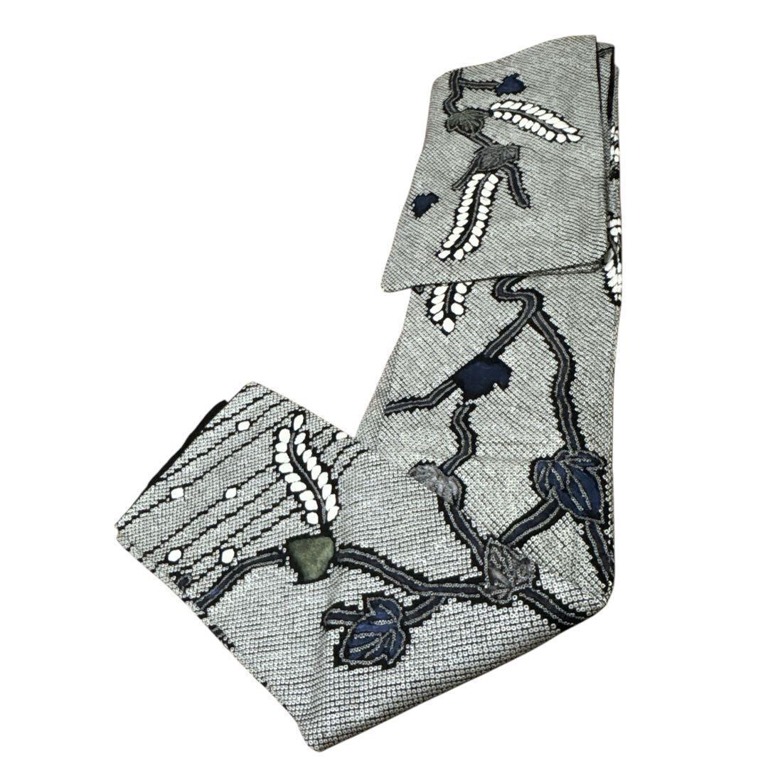 A159愛華 訪問着　総絞り　辻ヶ花　正絹　フォーマル　美品身丈166cm