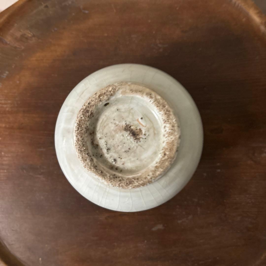 鉄釉壷　朝鮮　李朝　韓国骨董　白磁　丸壷　塩笥壺　骨董品.アンティーク.立原正秋