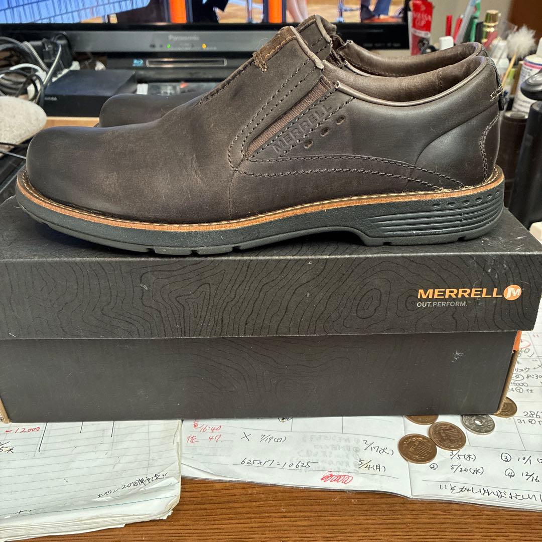 MERRELL ダークブラウン レザー　レルムモック 26.5