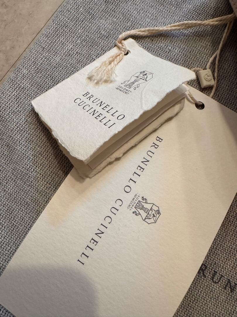 【新品未使用】BRUNERO CUCINELLI コットンキャップベージュ L