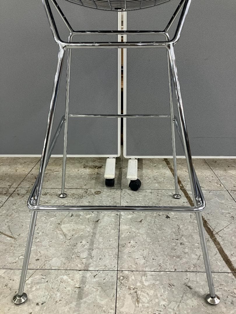 ハイチェア N plus リプロダクト ハリー・ベルトイア シルバー②