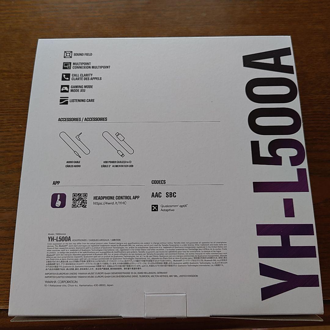ヤマハ YAMAHA YH-L500A Bluetoothヘッドホン