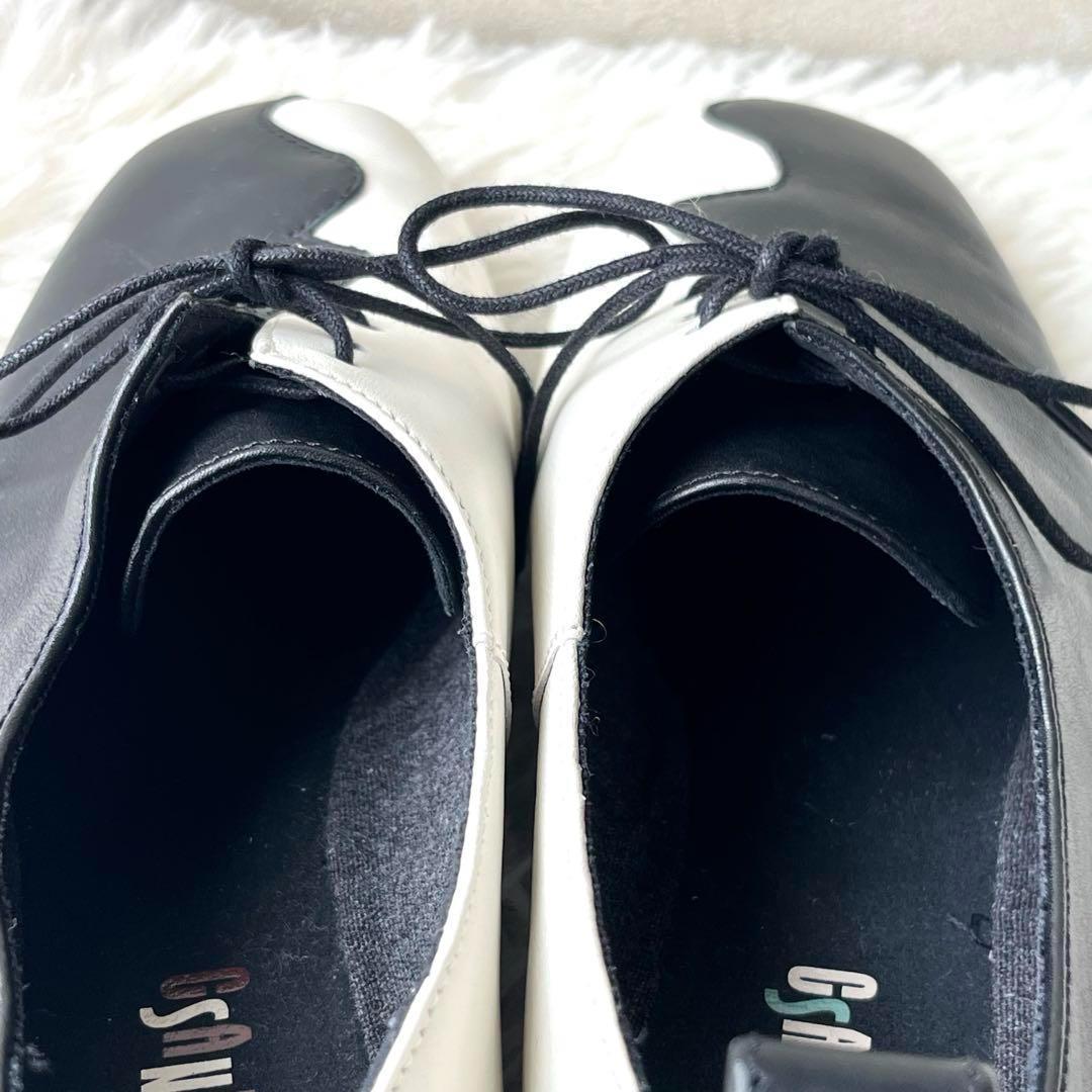 美品　CAMPER カンペールTWINS フラットシューズ　レースアップ