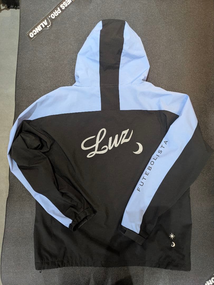 LUZeSOMBRA　フード付きジャケット XL 黒/水色