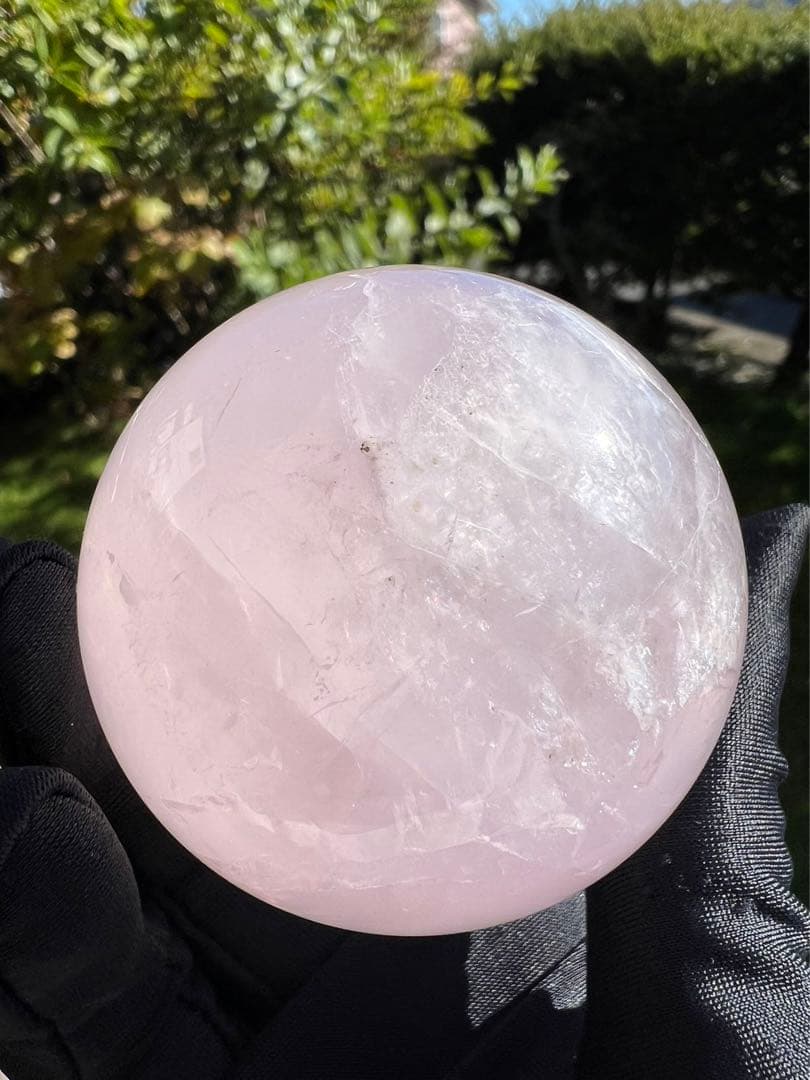 A199 ローズクォーツ丸玉　約56.7mm