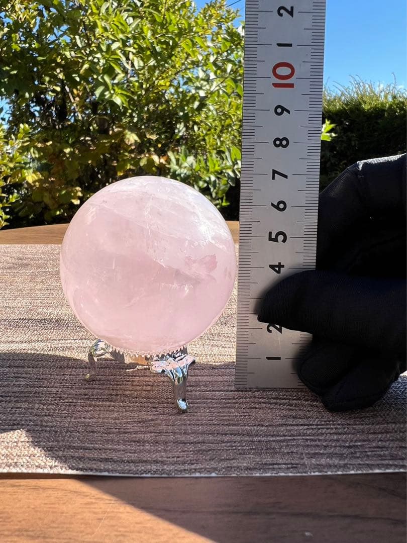 A199 ローズクォーツ丸玉　約56.7mm