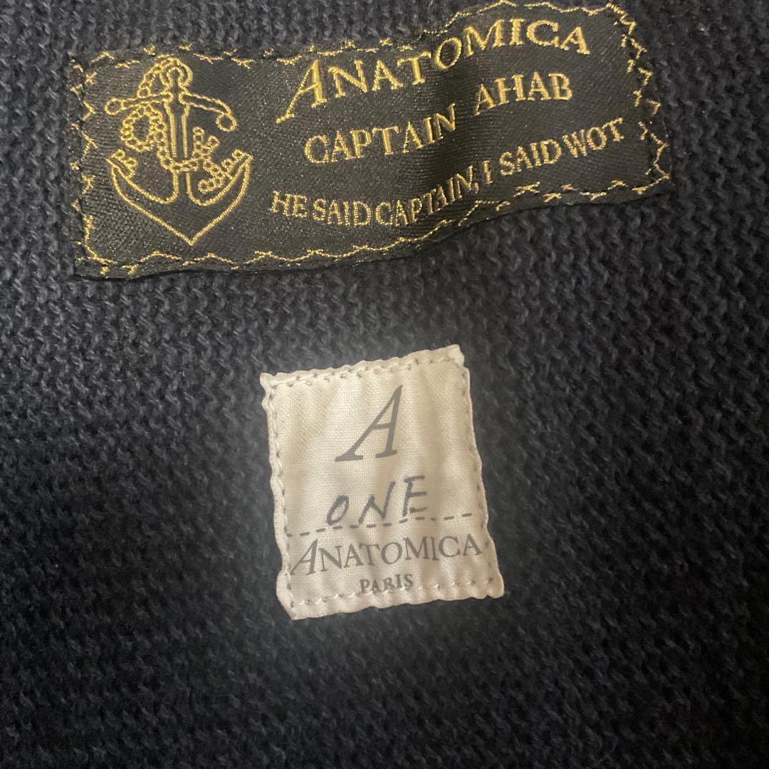 訳あり　ANATOMICA ネイビー ダブルブレストピーコート