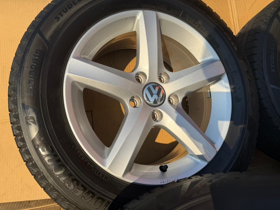 VW フォルクスワーゲン シャラン 純正 スタッドレスセット 215/60R16