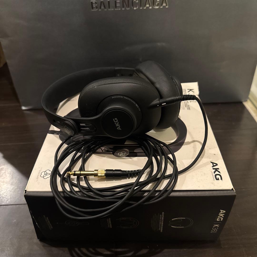 【美品】AKG K361 ブラック 有線ヘッドホン 元箱付き