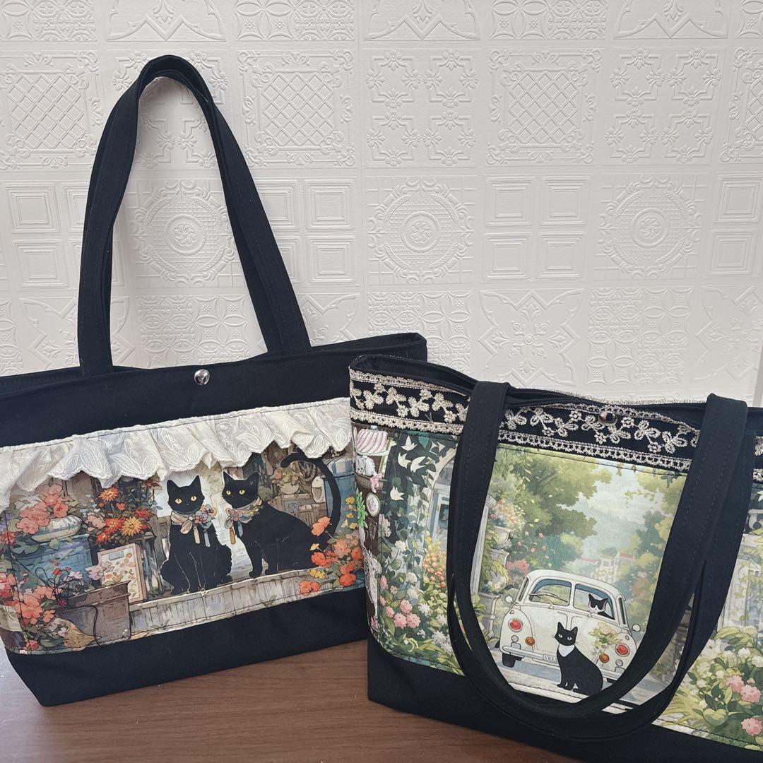 M3様オーダーページ♡猫柄♡リバティ♡ユキエモン♡トートバッグ2点♡
