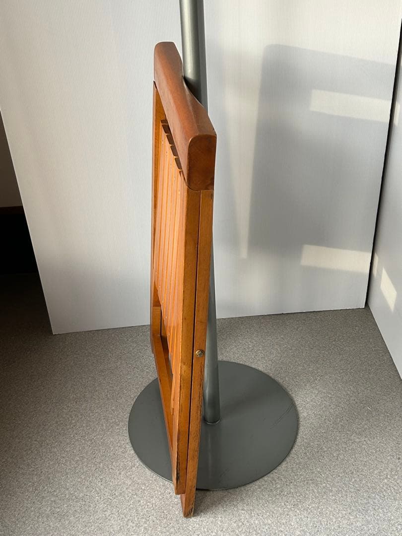 ヴィンテージ　木製フォールディングチェア　ルーマニア　折り畳み椅子　古道具　東欧