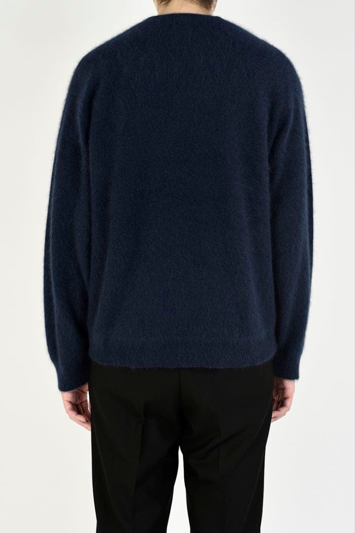 LAD MUSICIAN 20AW ラクーンニット プルオーバー ネイビー