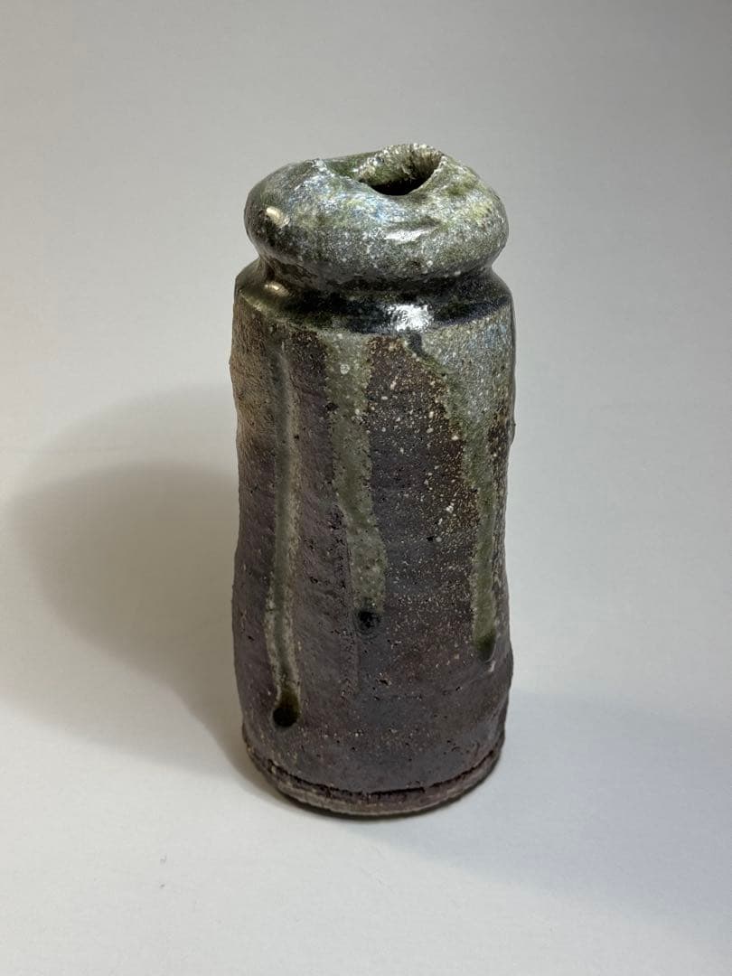 【越前唐津焼】三好健太郎作　花入18センチ　割竹式登り窯