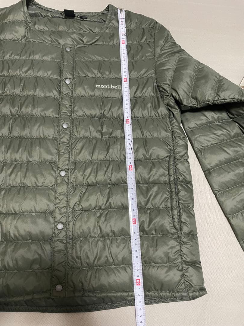 mont-bell ダウンジャケット メンズS オリーブグリーン　収納袋付き
