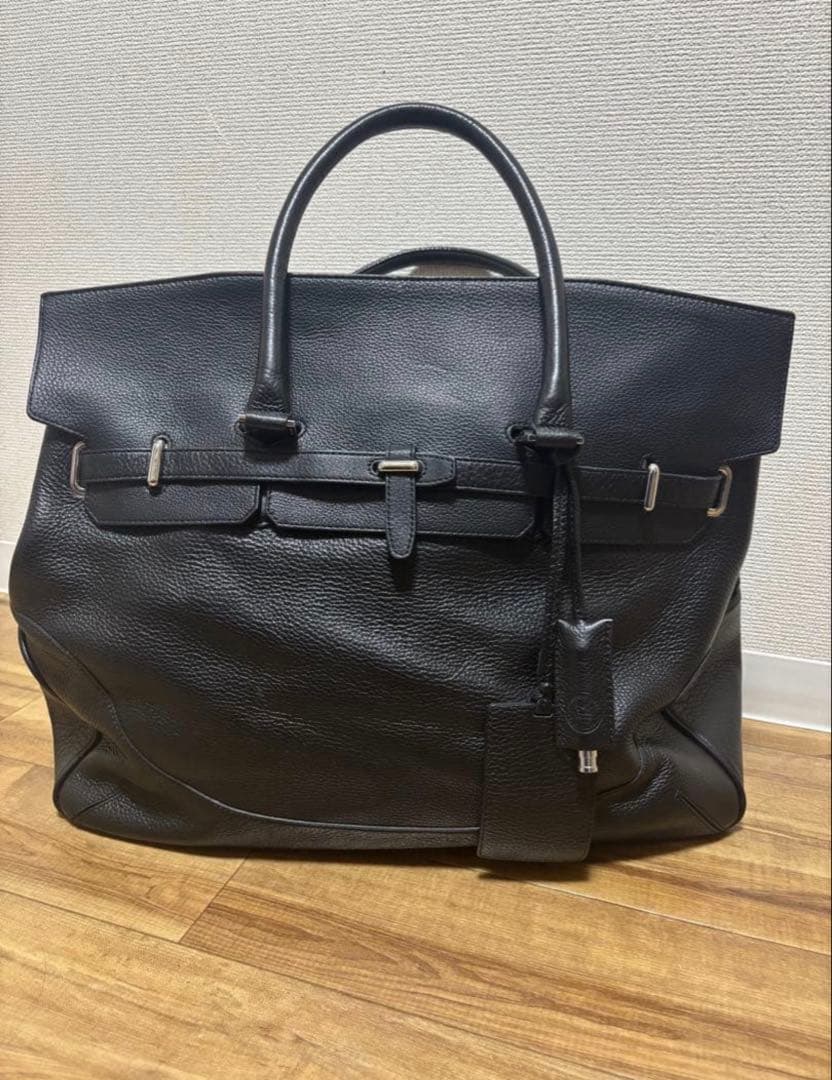 ペッレモルビダ メイデンヴォヤージュ フラップボストンバッグ 黒　Lサイズ