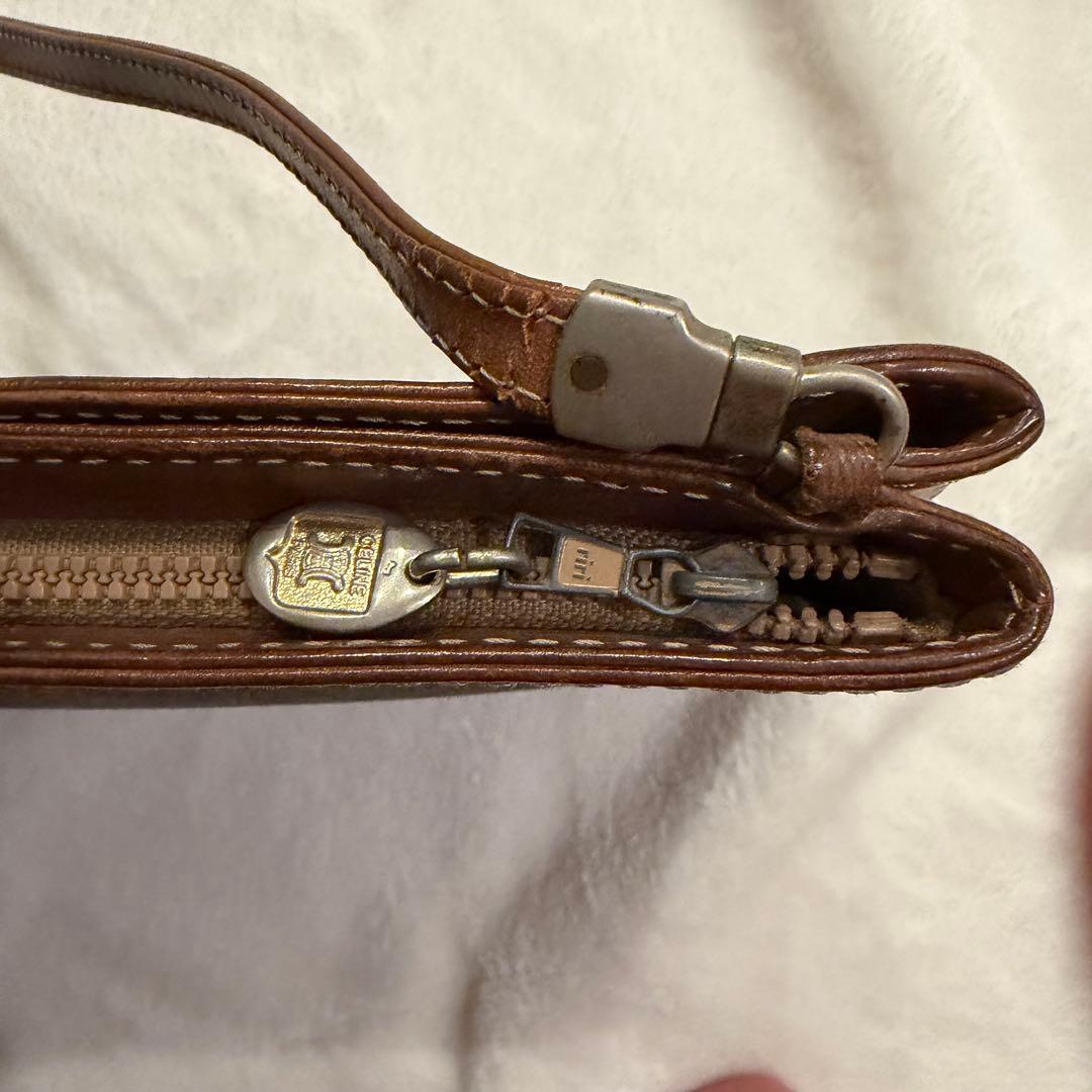 CELINE マカダム柄ショルダーバッグ