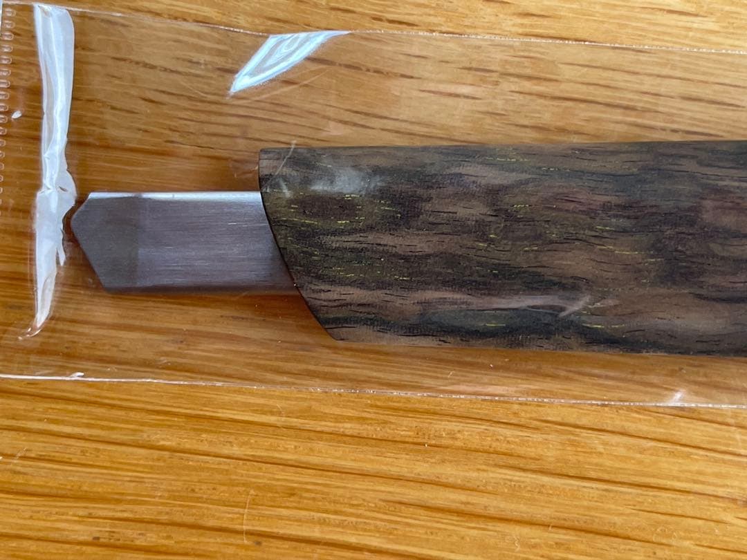 工房楔 黒柿孔雀杢 カッター 新品未使用、未開封