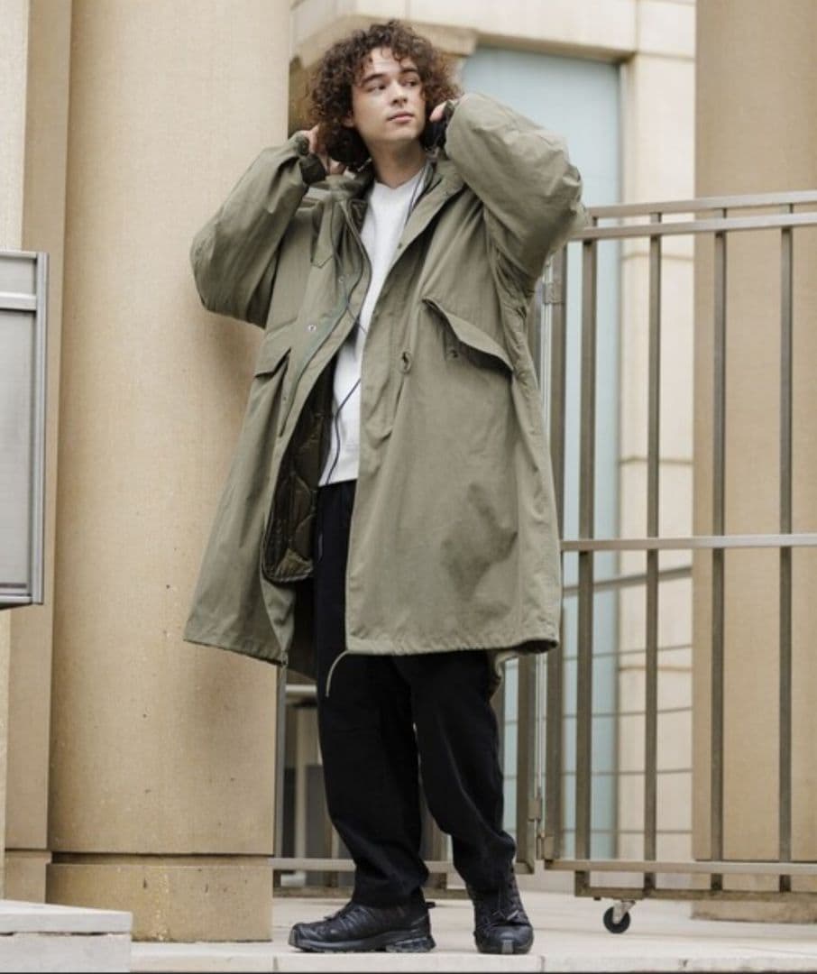 M65 モッズコート L フリークスストア カーキ ビッグシルエット 3way